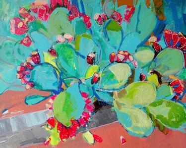 Print of Abstract Expressionism Botanic Paintings by Olesia Lishaieva