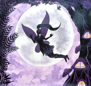 Fairy in a moonlit night thumb