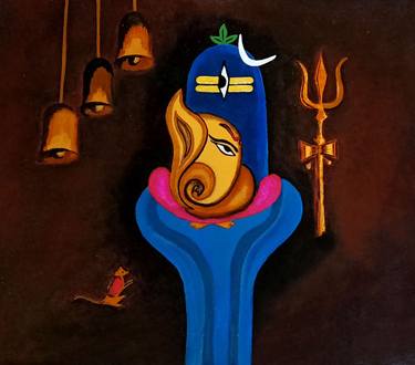 Original Abstract Religious Paintings by Payel Baral