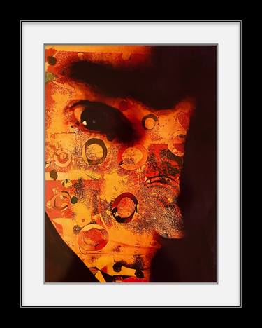 Original Conceptual Portrait Mixed Media by George Bayer