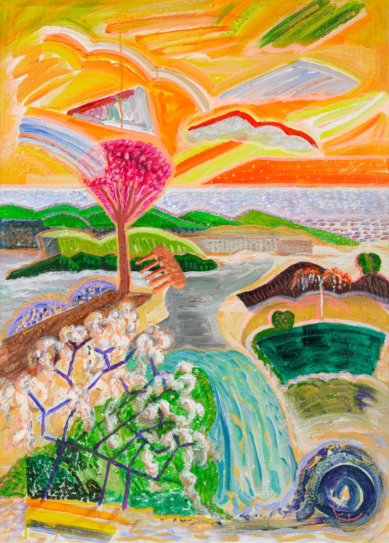 Act one-Morning Garden Painting by Yujin L | Saatchi Art