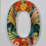 S – Quilled paper art – Letter S – Quilling paper art – Framed