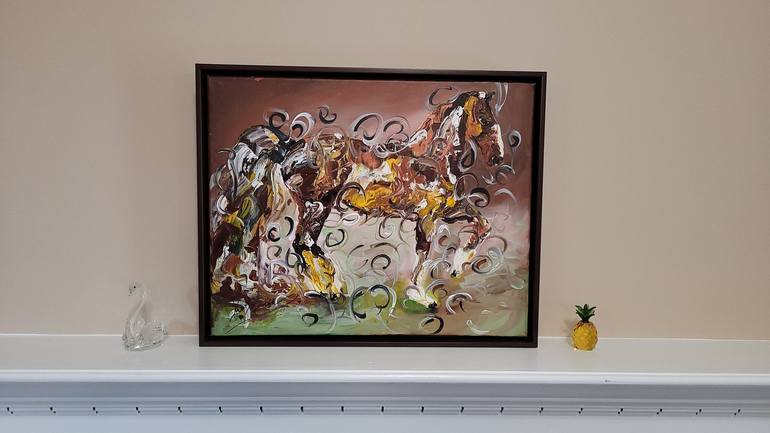 Original Abstract Animal Painting by ZAD Creation
