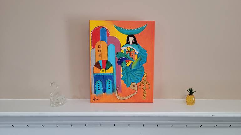 Original Art Deco Abstract Painting by Zad Creation