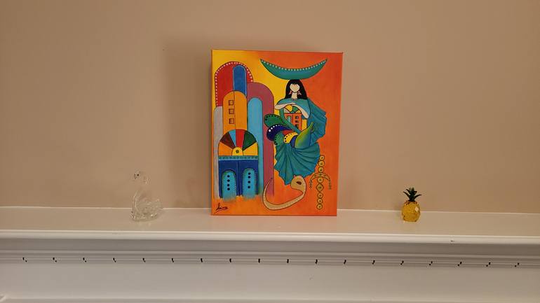 Original Art Deco Abstract Painting by Zad Creation