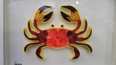 Crab,handmade,homedecor,wall hanging,giftidea thumb