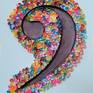 Template of Treble Clef paper quilling artwork