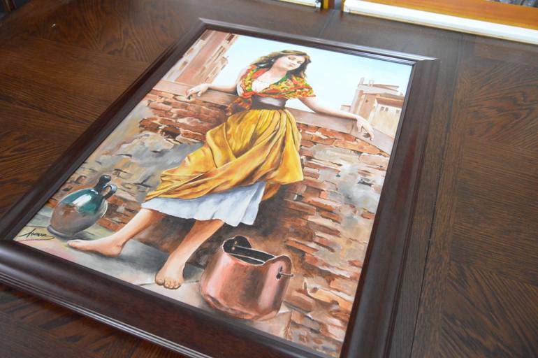 Original Abstract Expressionism People Painting by Zad Creation