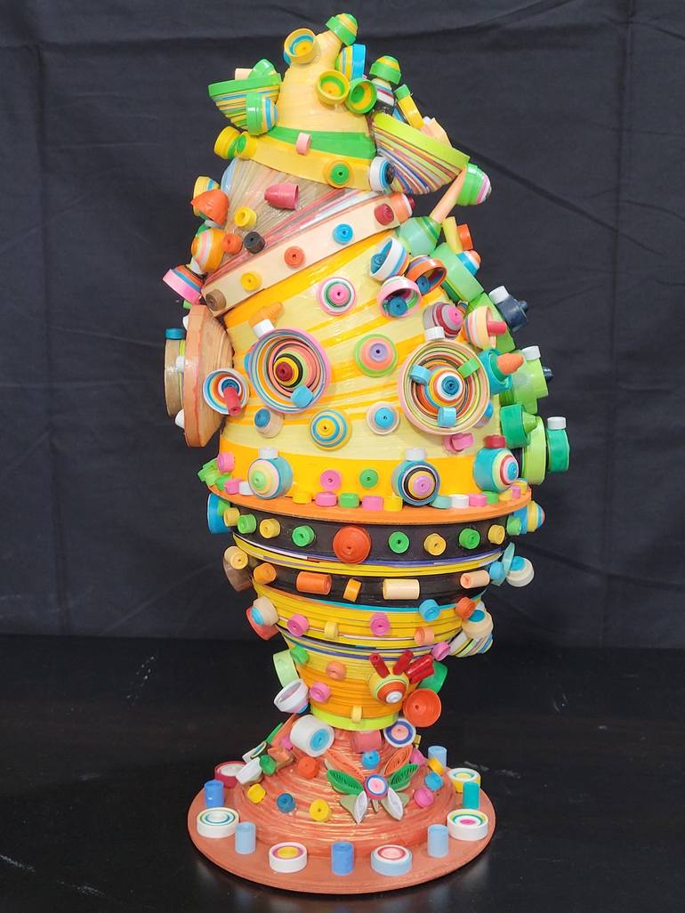Original Art Deco Abstract Sculpture by Zad Creation