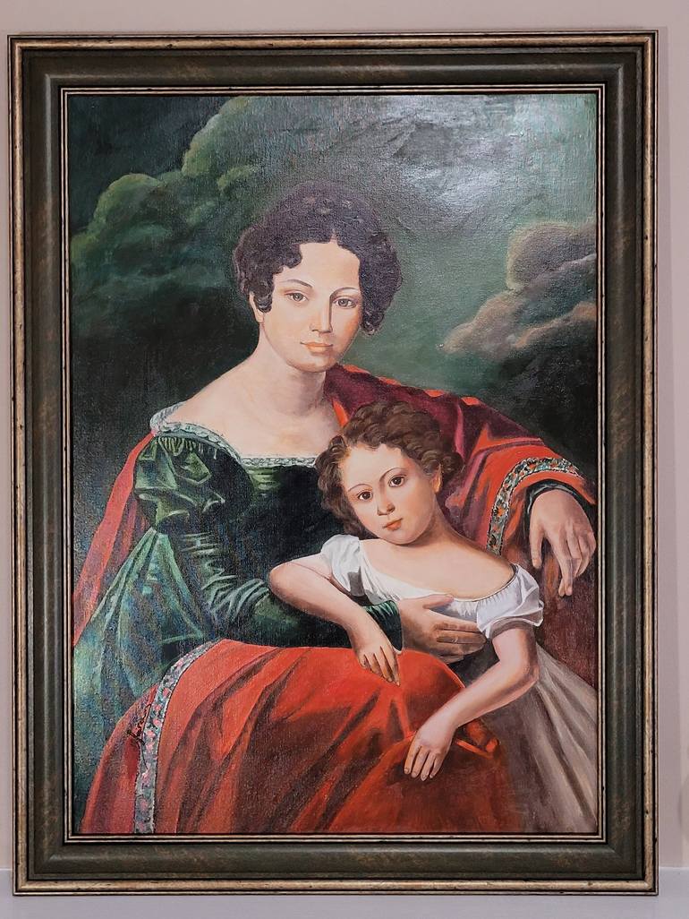 Original Art Deco Portrait Paintings by Zad Creation