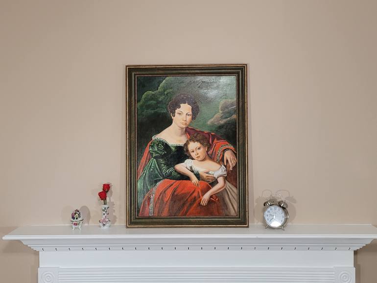 Original Art Deco People Painting by Zad Creation