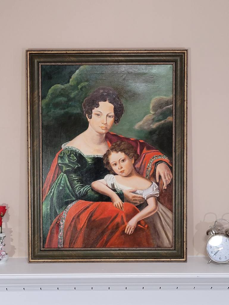 Original Art Deco People Painting by Zad Creation