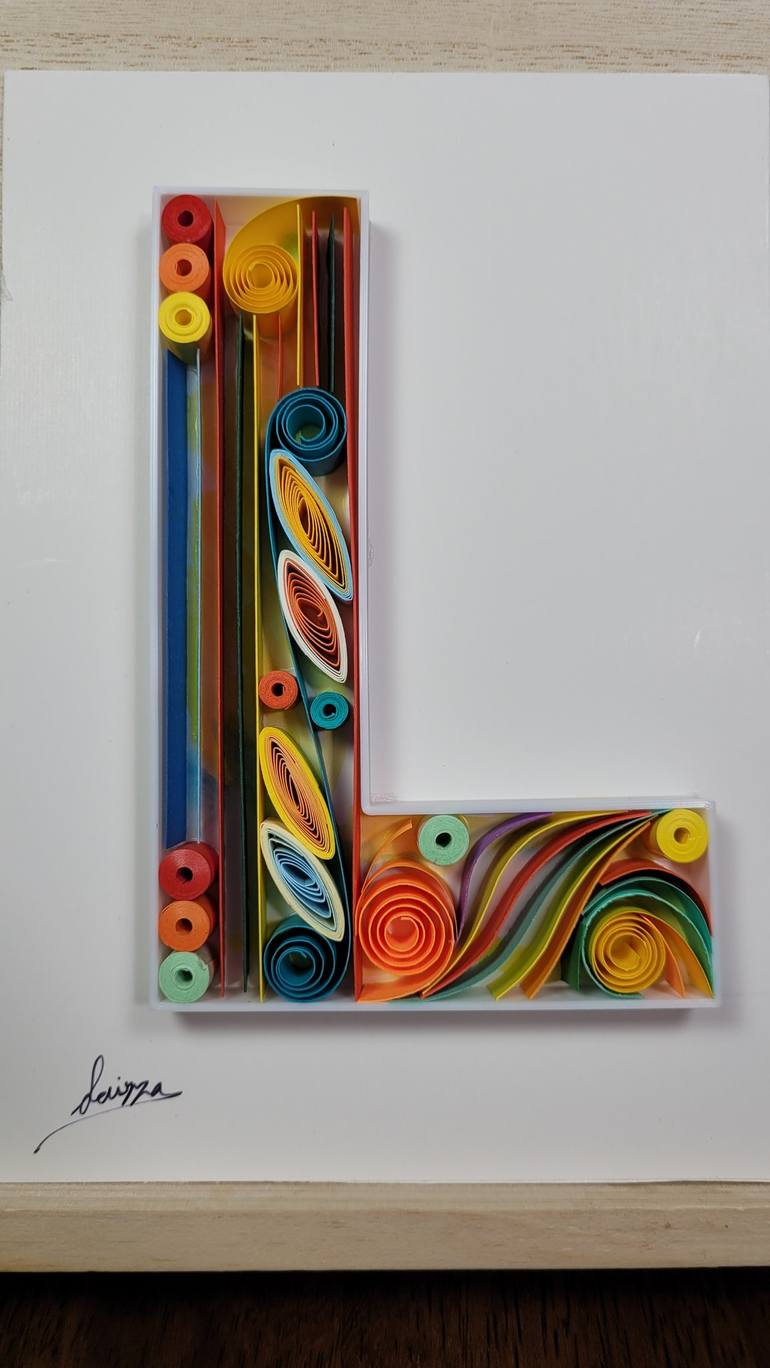 Original 3d Sculpture Typography Mixed Media by ZAD Creation