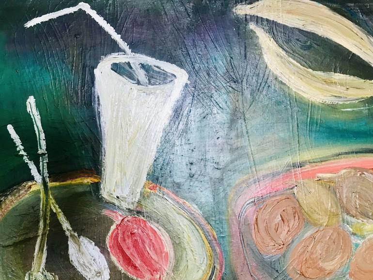 Original Contemporary Food & Drink Painting by Monika Bektas