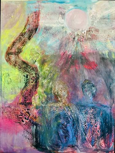 Original Abstract Expressionism Abstract Paintings by Monika Bektas