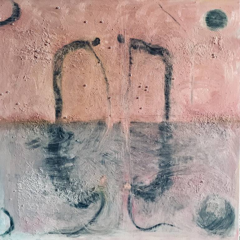 Print of Abstract People Paintings by Monika Bektas
