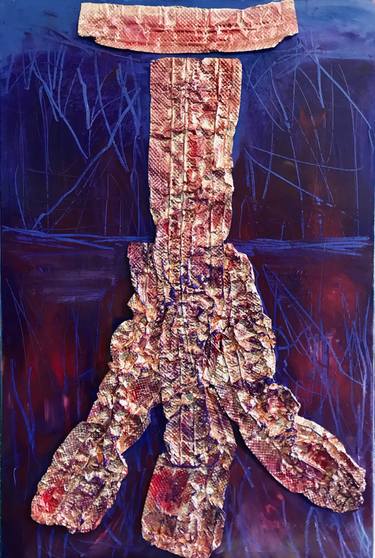 Original Abstract Expressionism Abstract Mixed Media by Monika Bektas