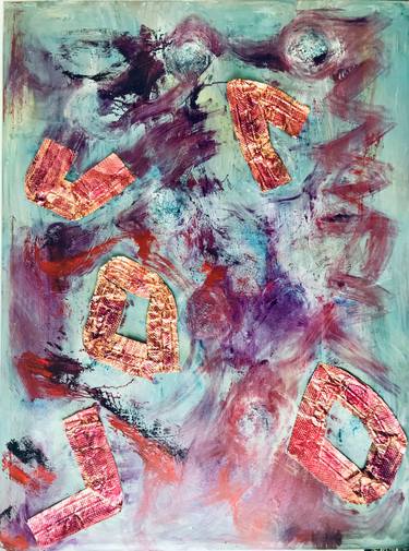 Original Abstract Expressionism Abstract Painting by Monika Bektas