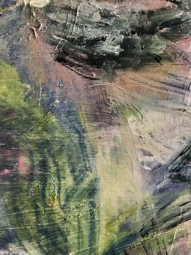 Original Abstract Expressionism Nature Painting by Monika Bektas