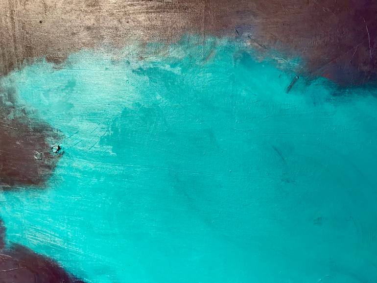 Original Abstract Seascape Painting by Monika Bektas
