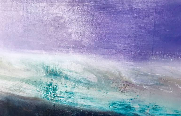 Original Abstract Seascape Painting by Monika Bektas