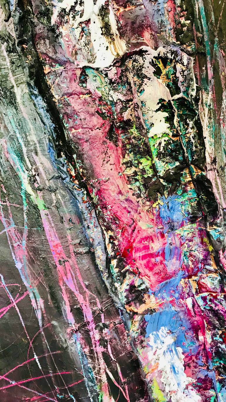 Original Abstract Expressionism Abstract Mixed Media by Monika Bektas