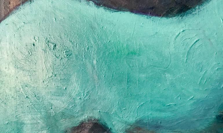 Original Abstract Animal Painting by Monika Bektas