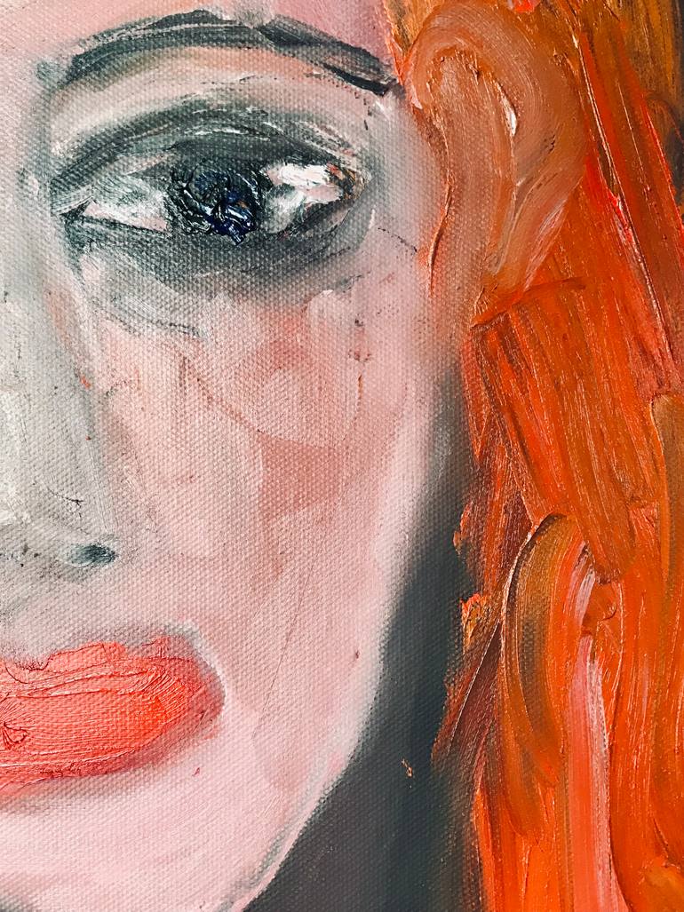 Original Expressionism Women Painting by Monika Bektas