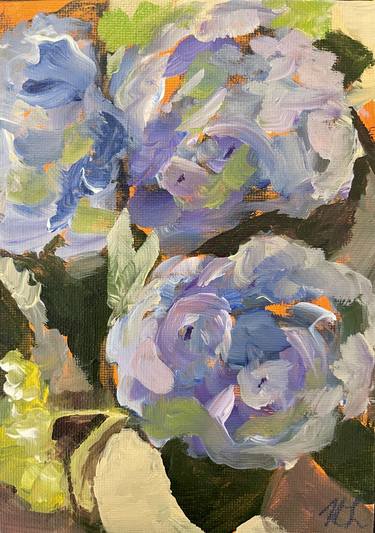 Original Abstract Expressionism Floral Paintings by Kim Langley