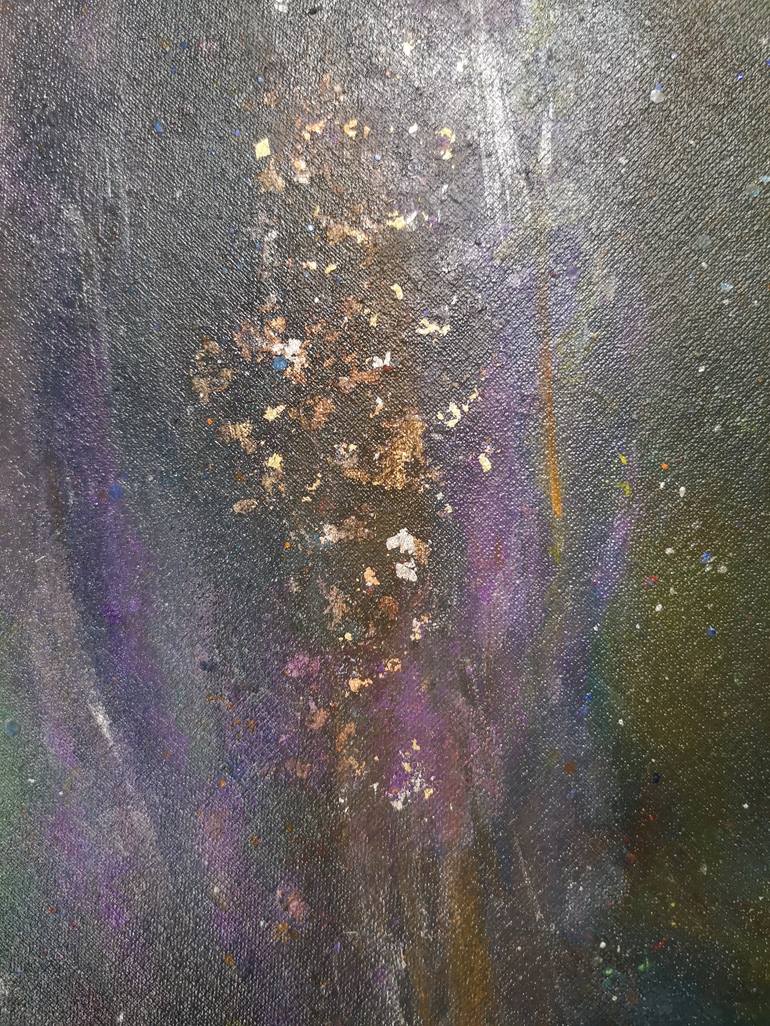 Original Abstract Outer Space Painting by Olha Prykhodko