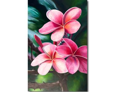 Original Photorealism Floral Painting by Elahe  Ja
