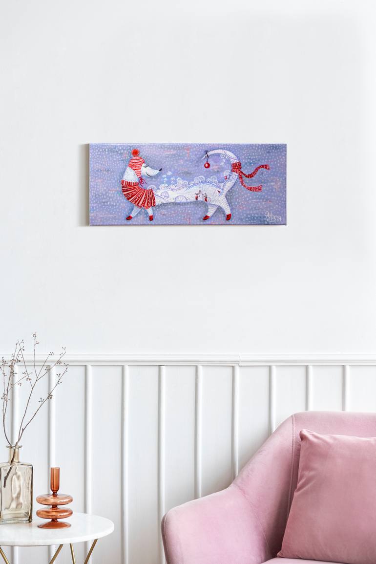 Original Abstract Expressionism Children Painting by Tetiana Yakubova