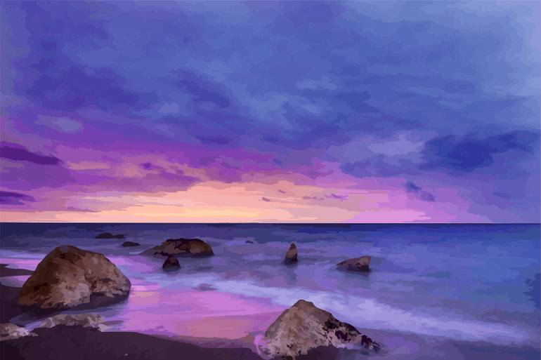 Original Illustration Landscape Digital by Tamart Graphics