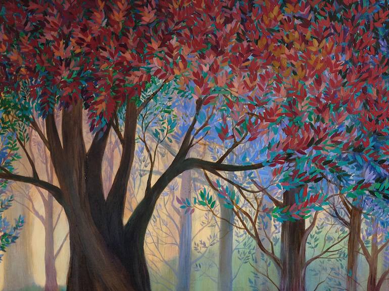 Original Realism Seasons Painting by Dawn Rodger