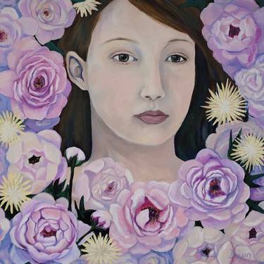 Original Figurative Portrait Paintings by Dawn Rodger