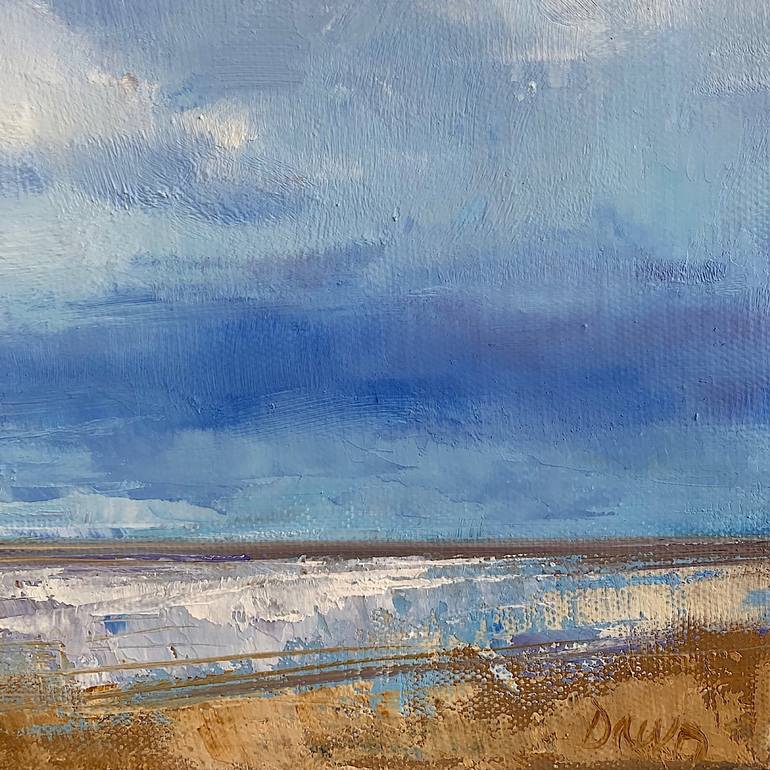 Original Impressionism Beach Painting by Dawn Rodger