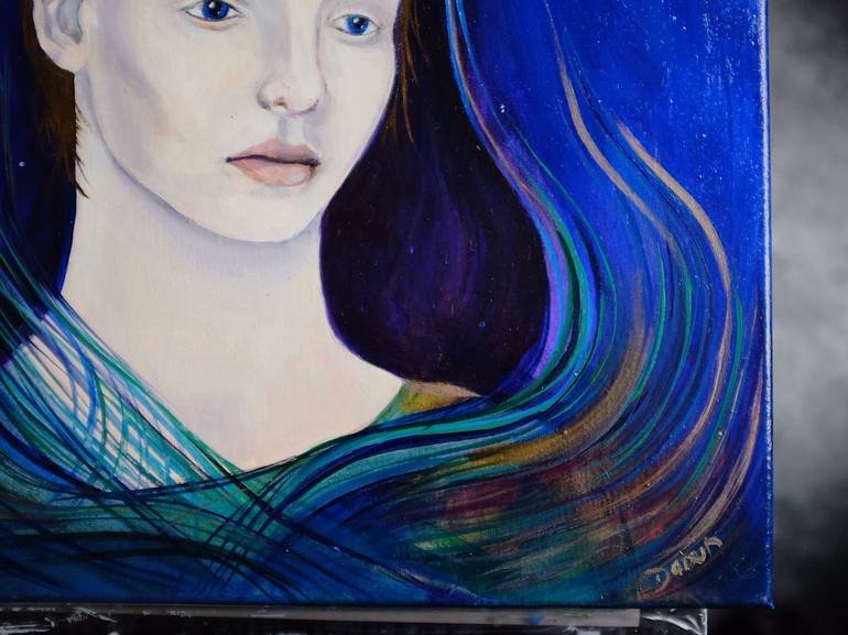 Original Contemporary Portrait Painting by Dawn Rodger