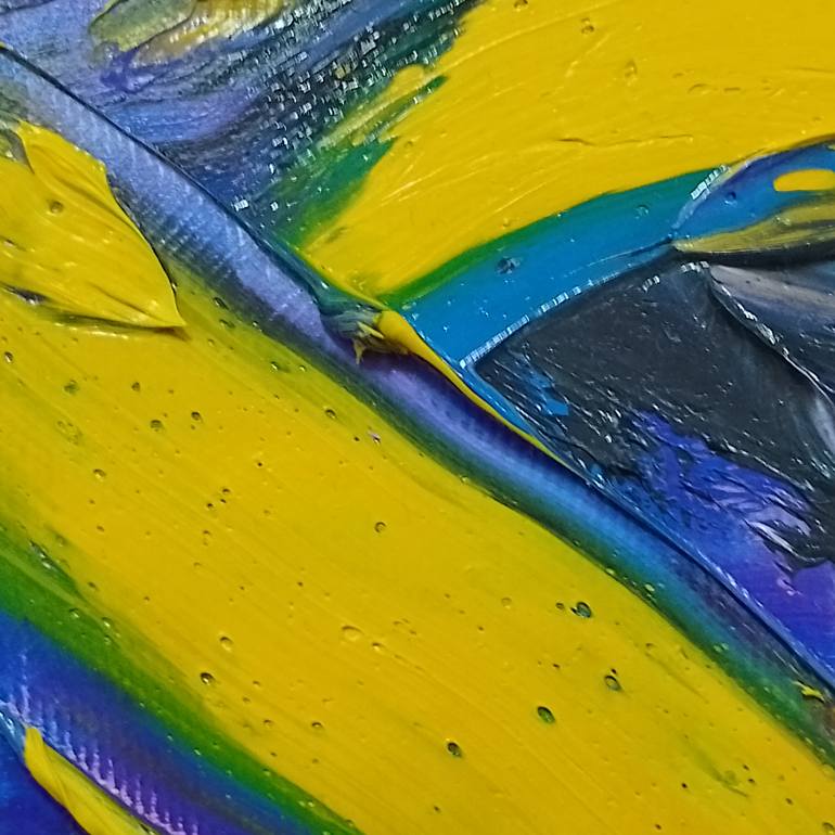 Original Abstract Expressionism Abstract Painting by Voin Voin