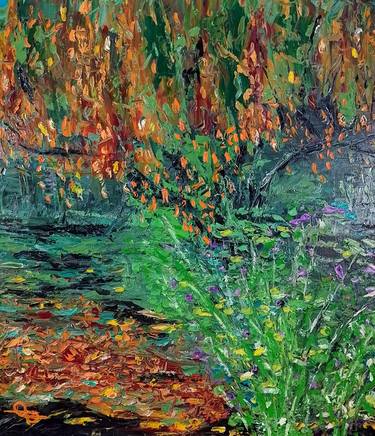 Print of Impressionism Landscape Paintings by Voin Voin