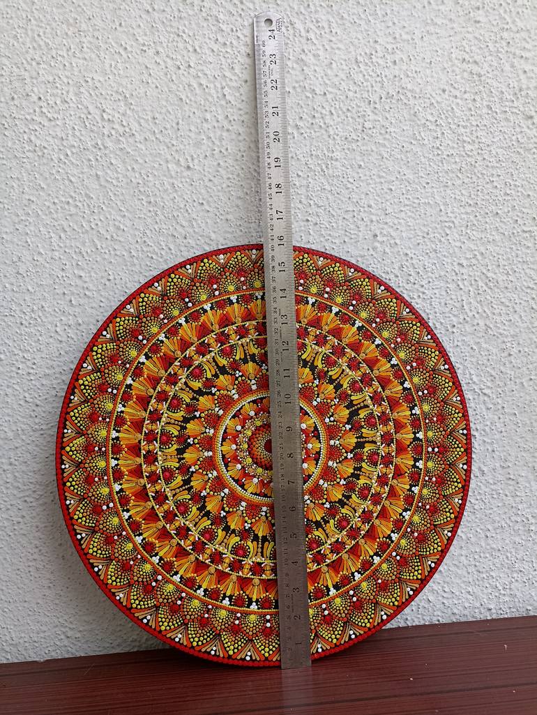Original Art Deco Geometric Painting by Ashwini Satalkar