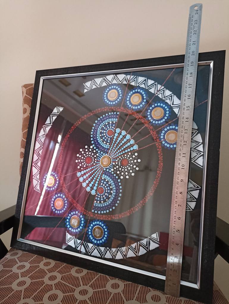 Original Art Deco Abstract Painting by Ashwini Satalkar