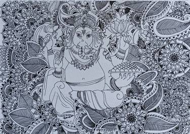 Print of Religious Drawings by Ashwini Satalkar