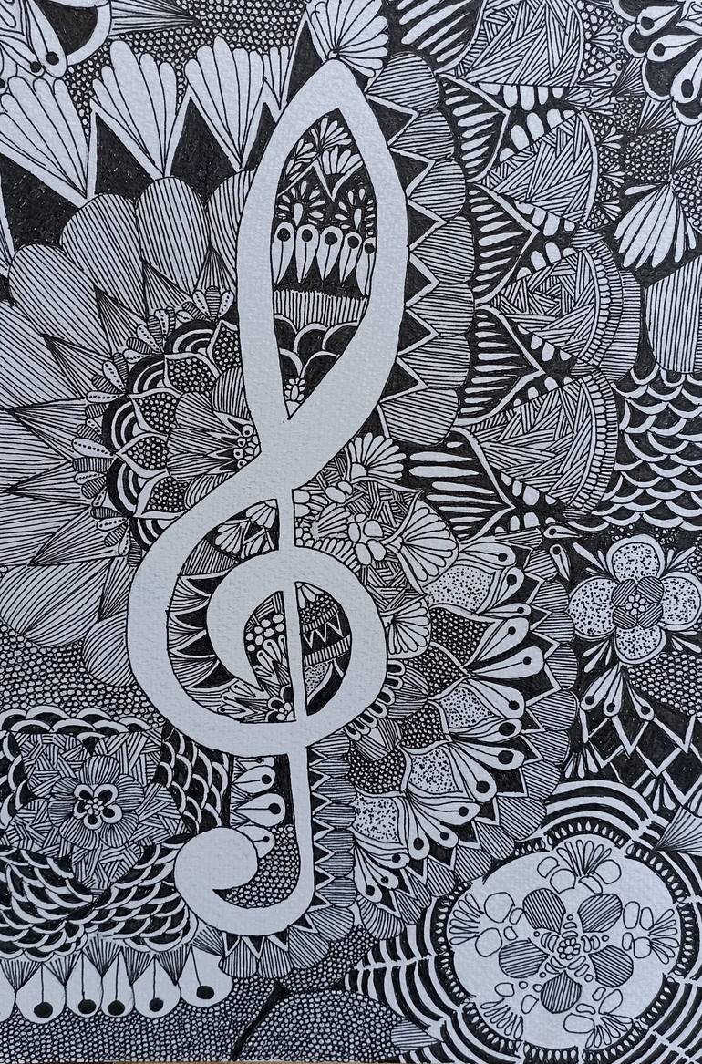 & Zentangle Painting by Ashwini Satalkar | Saatchi Art