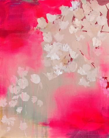 Print of Abstract Floral Paintings by Jill Nahrstedt