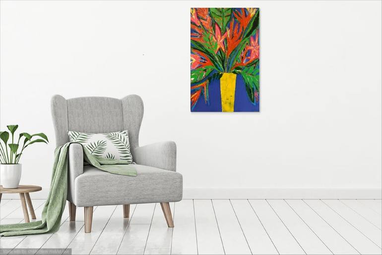 Original Abstract Floral Painting by Zoe Brogan