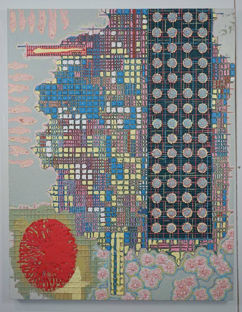 Original Abstract Expressionism Abstract Painting by Hyunseok Cho
