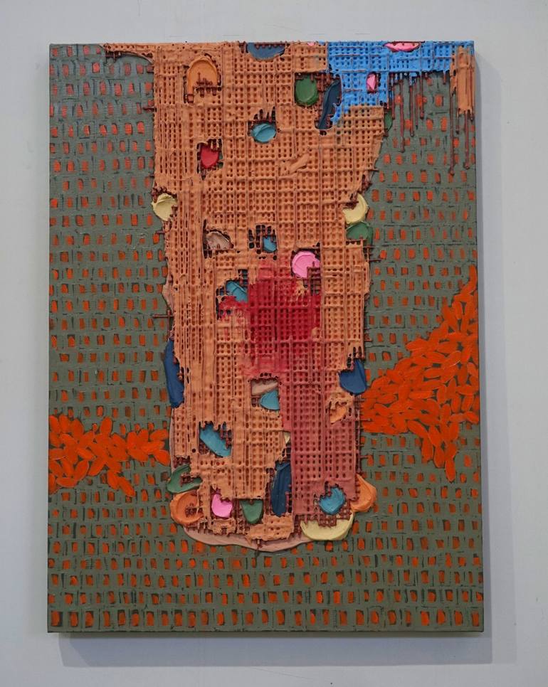 Original Algorithmic Abstract Painting by Hyunseok Cho