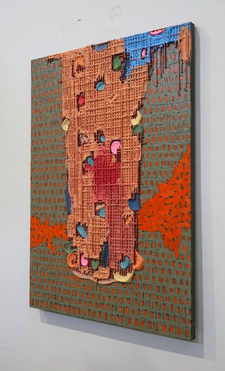 Original Algorithmic Abstract Painting by Hyunseok Cho