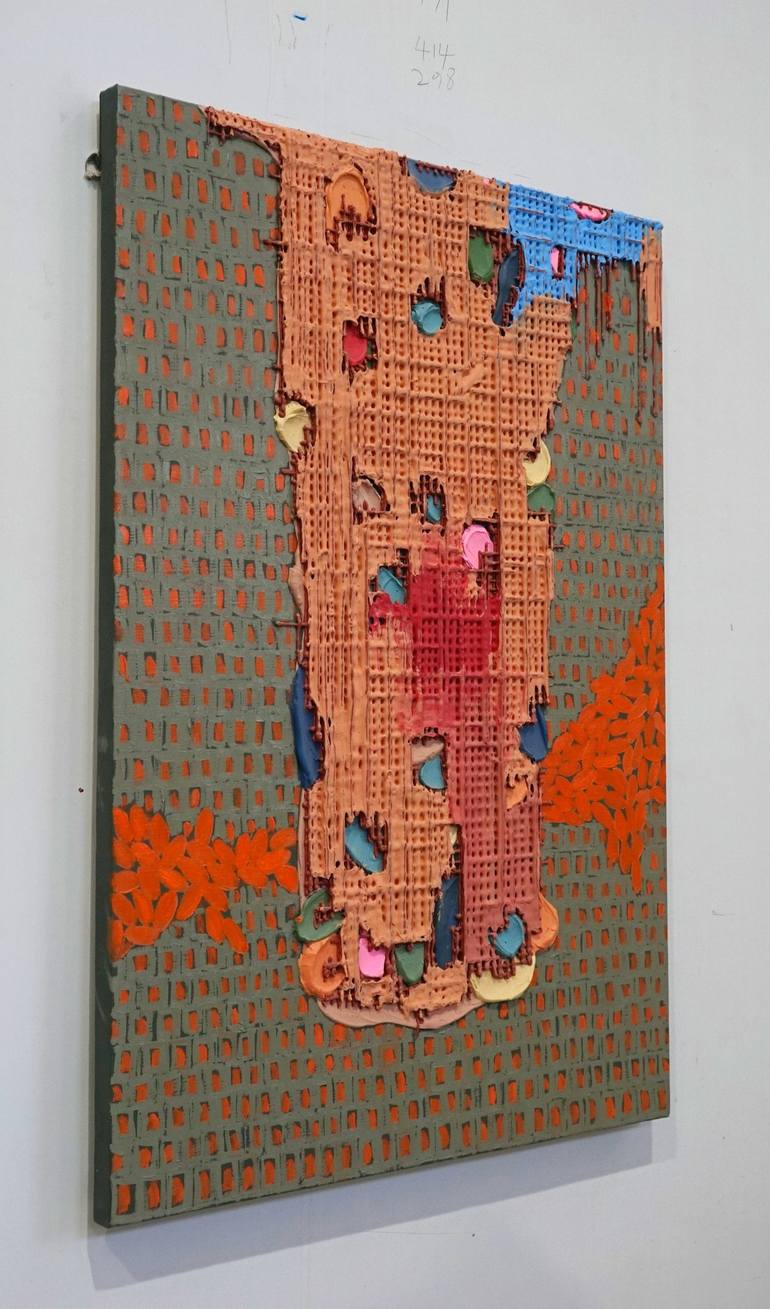Original Algorithmic Abstract Painting by Hyunseok Cho
