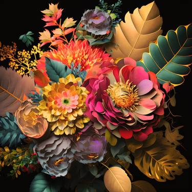 Print of Floral Collage by Jiri Svetlik